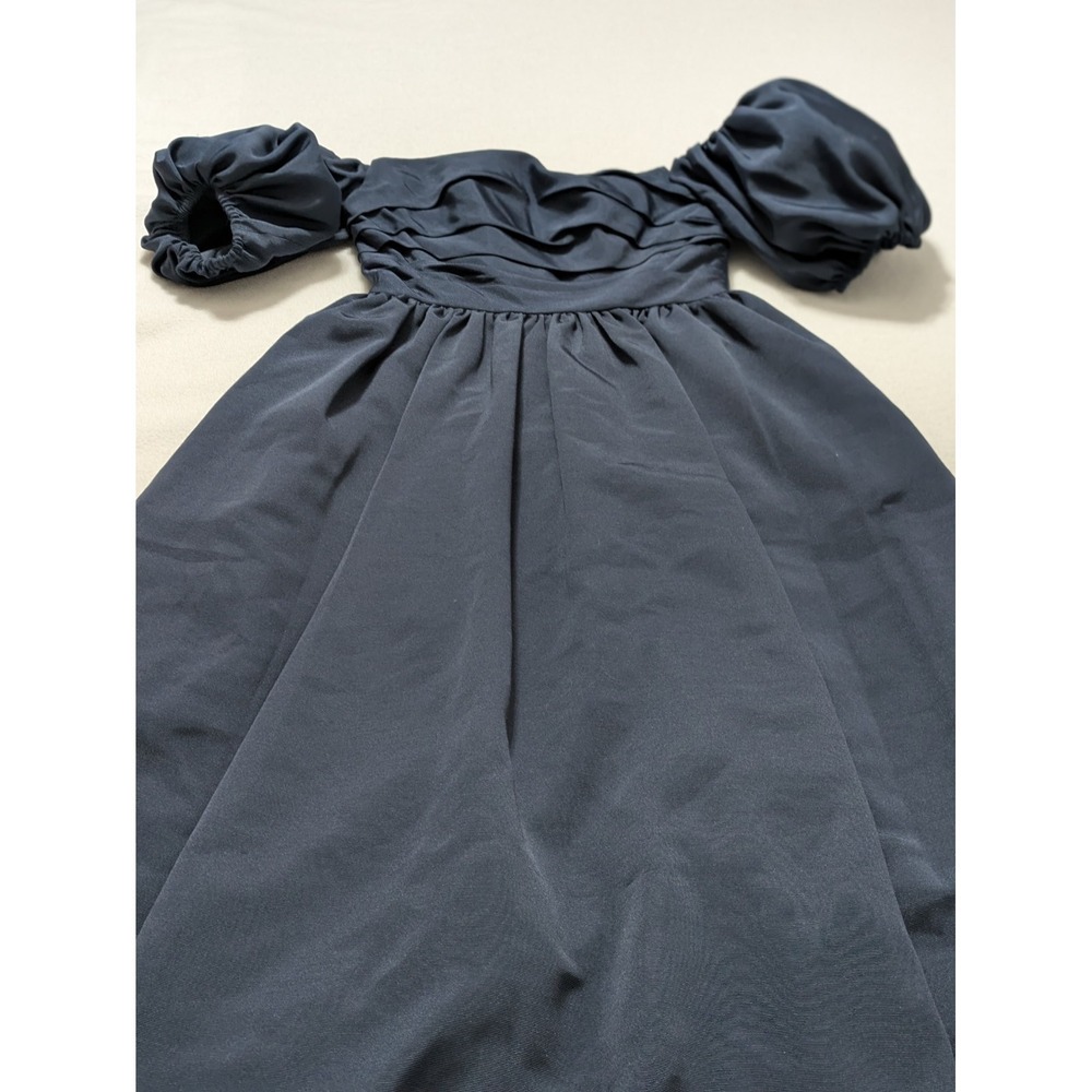 Jenny Yoo Regina Dress in Navy Blue, size 2 with detachable sleeves Formal Midi - Picture 9 of 16